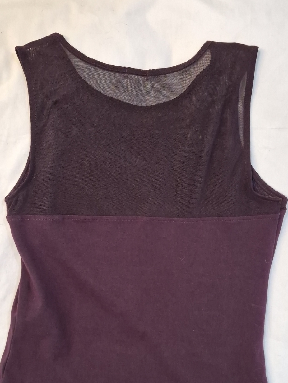 Garage Plum Lace Yoke Sleeveless Tank Top - Picture 5 of 5